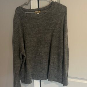 Women's Cozy Grey Crewneck Sweater